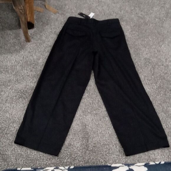 Banana Republic Wide Leg Linen Blend Trouser style 851121 size 8 NWT in black - Picture 4 of 4